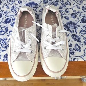 Converse Shoreline Beige Striped Sneakers